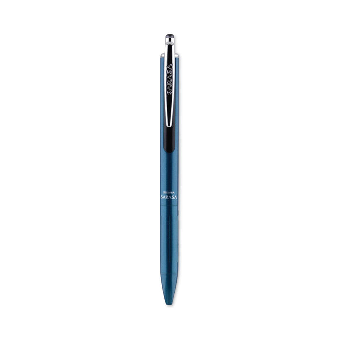 Zebra Sarasa Grand Gel Pen, Retractable, Medium 0.7 mm, Black Ink, Turquoise Barrel