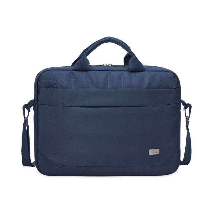Case Logic Advantage Laptop Attache, Fits Devices Up to 14", Polyester, 14.6 x 2.8 x 13, Dark Blue