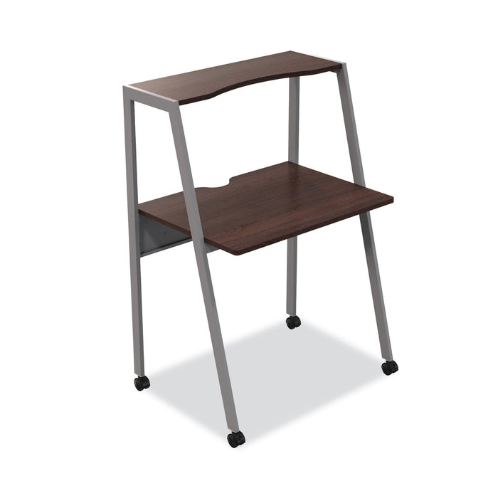 Linea Italia Kompass Flexible Home/Office Desk, 33" x 23.4" x 48", Mocha