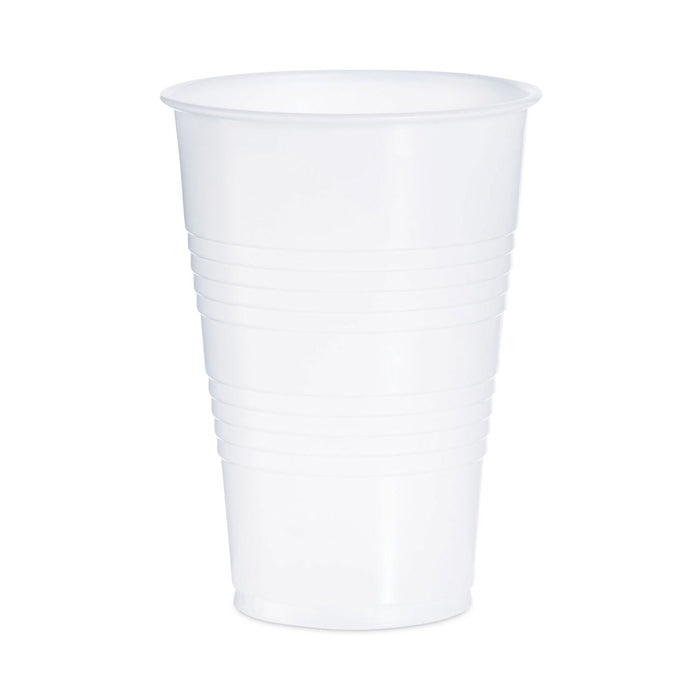 Dart High-Impact Polystyrene Cold Cups, Perfect Pak, 16 oz, Translucent, 500/Carton