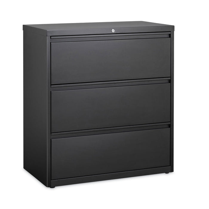 Hirsh Industries Lateral File Cabinet, 3 Letter/Legal/A4-Size File Drawers, Black, 36 x 18.62 x 40.25