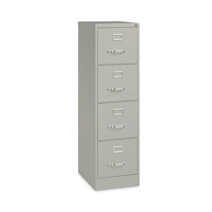 Hirsh Industries Vertical Letter File Cabinet, 4 Letter-Size File Drawers, Light Gray, 15 x 22 x 52