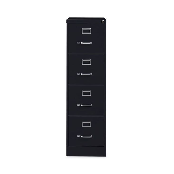 Hirsh Industries Vertical Letter File Cabinet, 4 Letter-Size File Drawers, Black, 15 x 22 x 52