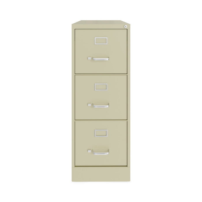 Hirsh Industries Vertical Letter File Cabinet, 3 Letter-Size File Drawers, Putty, 15 x 22 x 40.19