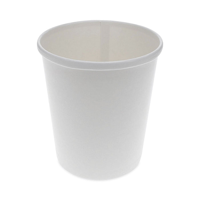 Pactiv Evergreen Paper Round Food Container, 32 oz, 5.13" Diameter x 4.5"h, White, 500/Carton