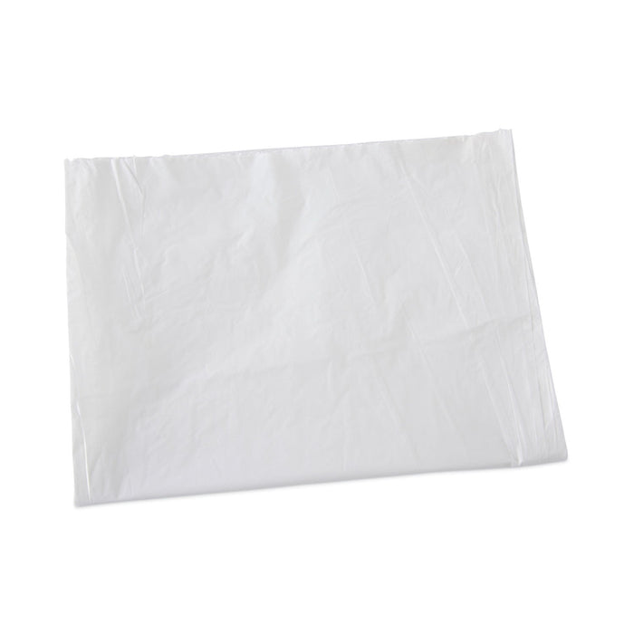 Boardwalk Linear Low Density Industrial Can Liners, 60 gal, 0.7 mil, 38 x 58, White, 100/Carton