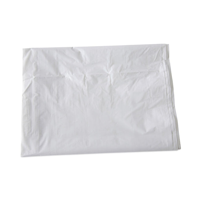 Boardwalk Linear Low Density Industrial Can Liners, 60 gal, 0.9 mil, 38 x 58, White, 100/Carton