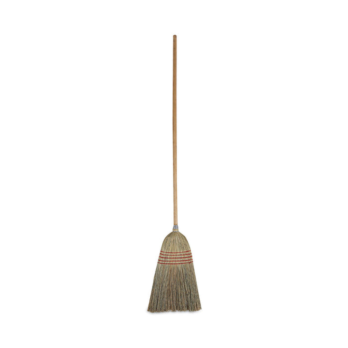 Boardwalk Parlor Broom, Corn Fiber Bristles, 55" Overall Length, Natural, 12/Carton