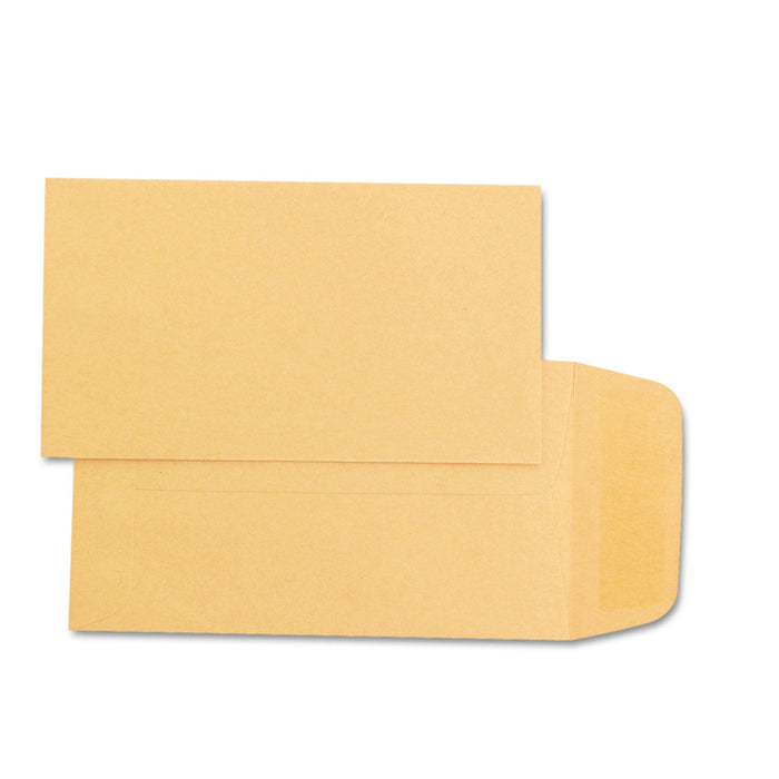 Quality Park Kraft Coin and Small Parts Envelope, #1, Square Flap, Gummed Closure, 2.25 x 3.5, Light Brown Kraft, 500/Box