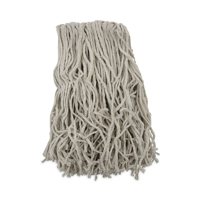 Boardwalk Banded Mop Head, Cotton, Cut-End, White, 16 oz, 12/Carton