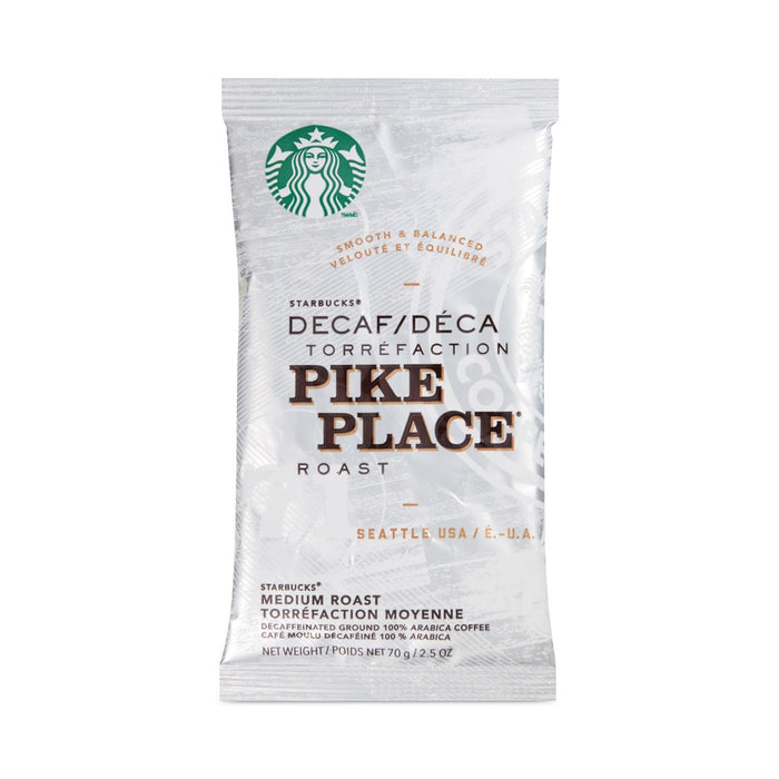 Starbucks Coffee, Pike Place Decaf, 2.7 oz Packet, 72/Carton