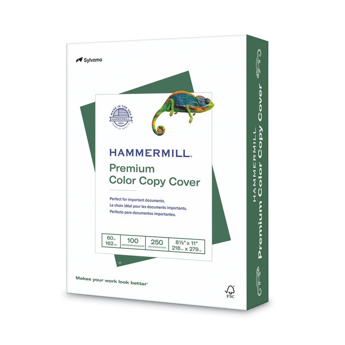 Hammermill Premium Color Copy Cover, 100 Bright, 60 lb Cover Weight, 8.5 x 11, 250/Pack