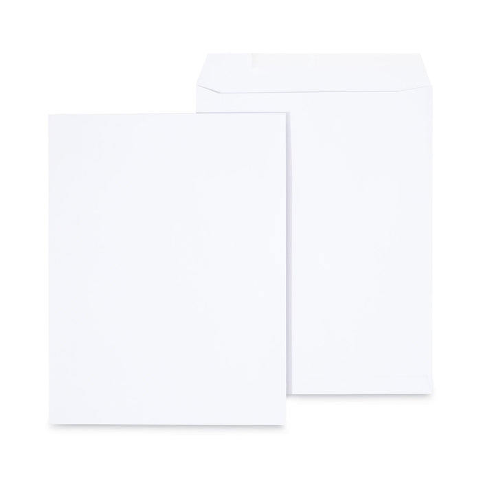 Universal Peel Seal Strip Catalog Envelope, #13 1/2, Square Flap, Self-Adhesive Closure, 10 x 13, White, 100/Box