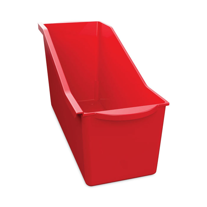 deflecto Antimicrobial Book Bin, 14.2 x 5.34 x 7.35, Red