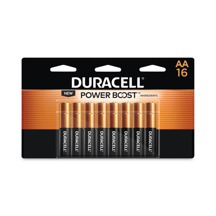 Duracell Power Boost CopperTop Alkaline AA Batteries, 16/Pack