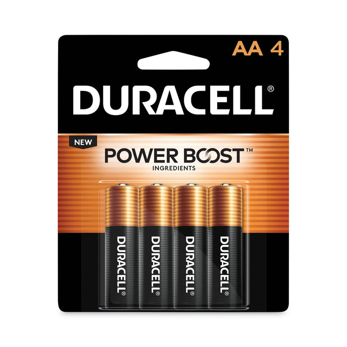 Duracell Power Boost CopperTop Alkaline AA Batteries, 4/Pack