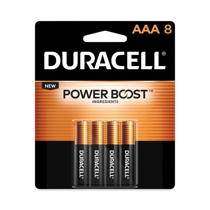Duracell Power Boost CopperTop Alkaline AAA Batteries, 8/Pack