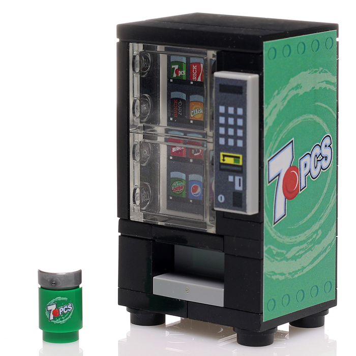 Custom 7 Pieces Soda Vending Machine made using LEGO parts - B3 Customs by B3 Customs