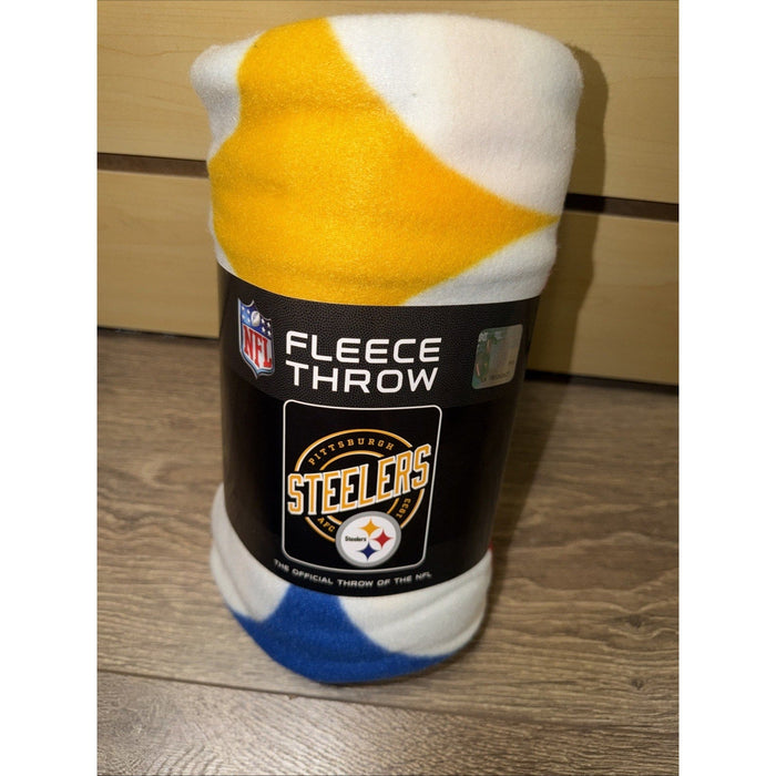 Pittsburgh Steelers Fleece Throw Blanket NFL Football 50" x 60" AFC 1933 Sports by Price Is Right Miami