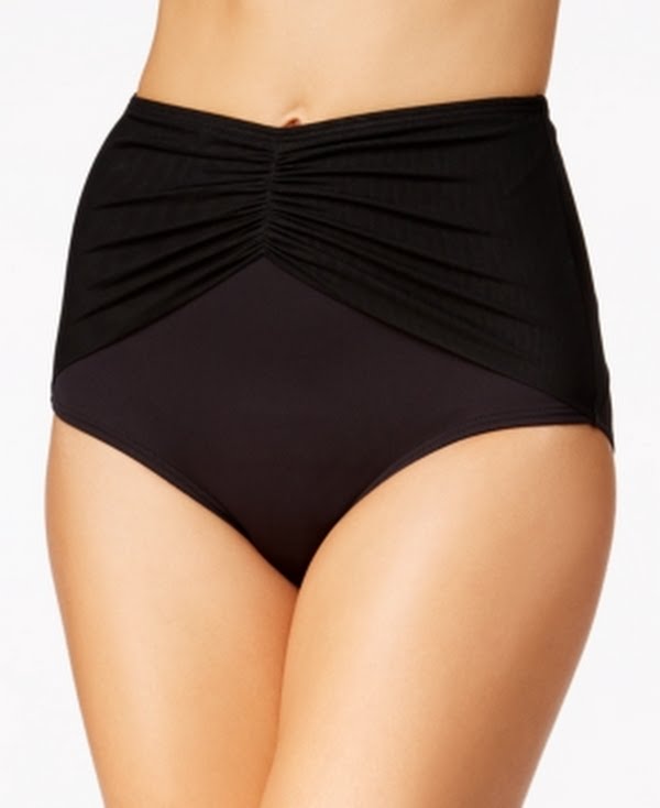 Coco Reef Womens Classic Solid Diva High-Waist Bikini Bottom, Size Large by Vanessa Jane