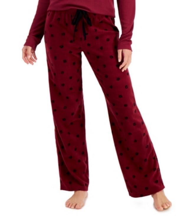 Jenni Printed Cozy Fleece Pajama Pants, Size XL by Vanessa Jane