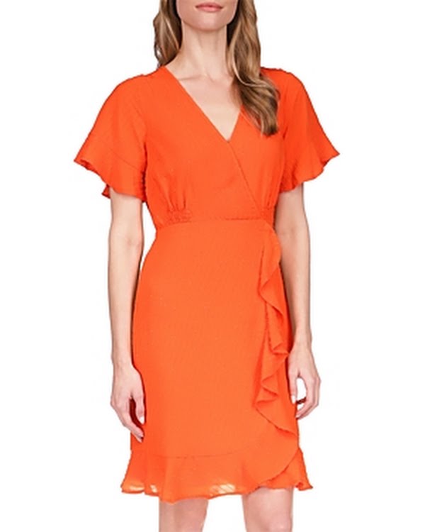 Michael Michael Kors Womens Wrap Mini Dress, Size XL by Vanessa Jane