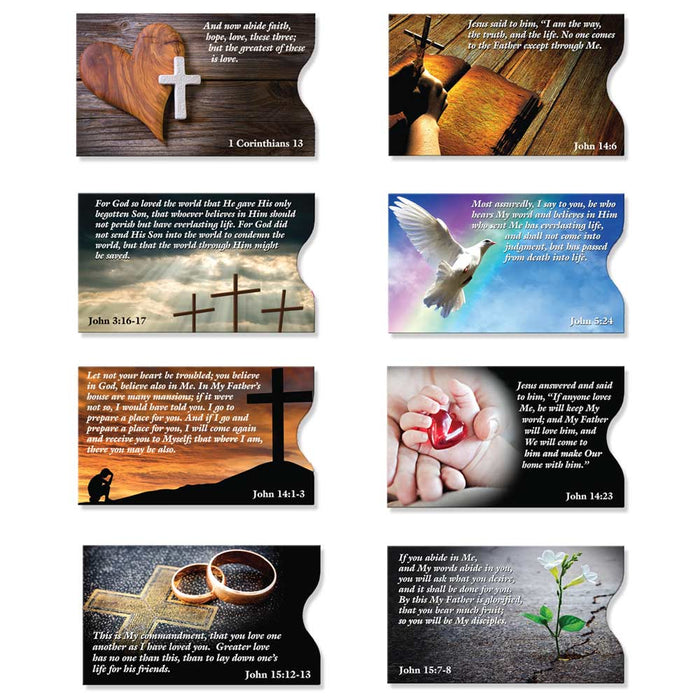 RFID Blocking Credit Card Sleeves - Faith Sleeve 8 Pack by ID Stronghold