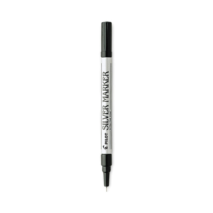 Pilot Creative Art and Crafts Marker, Extra-Fine Brush Tip, Silver
