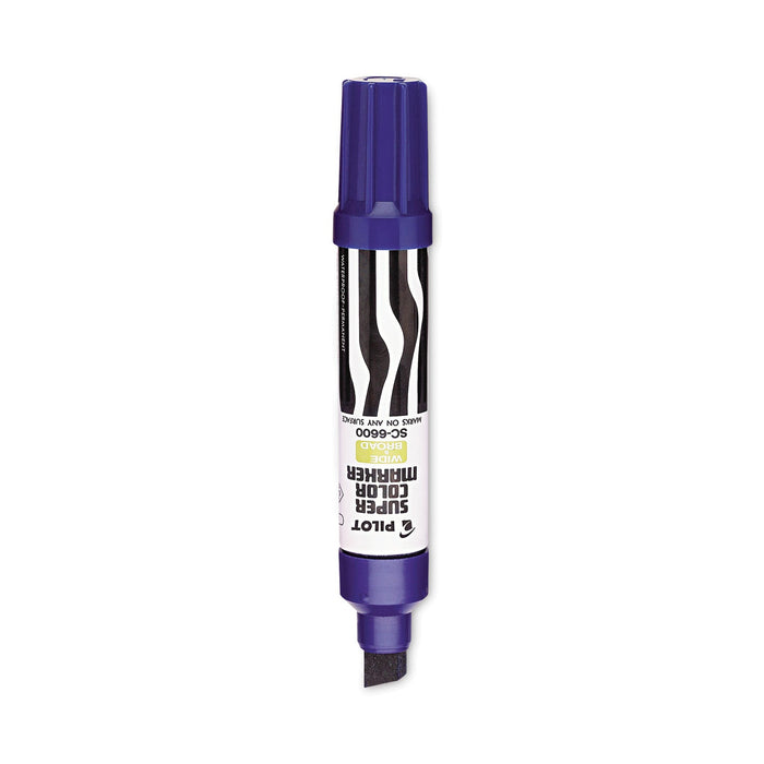 Pilot Jumbo Refillable Permanent Marker, Broad Chisel Tip, Green