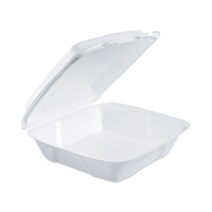 Dart Insulated Foam Hinged Lid Containers, 1-Compartment, 9 x 9.4 x 3, White, 200/Pack, 2 Packs/Carton