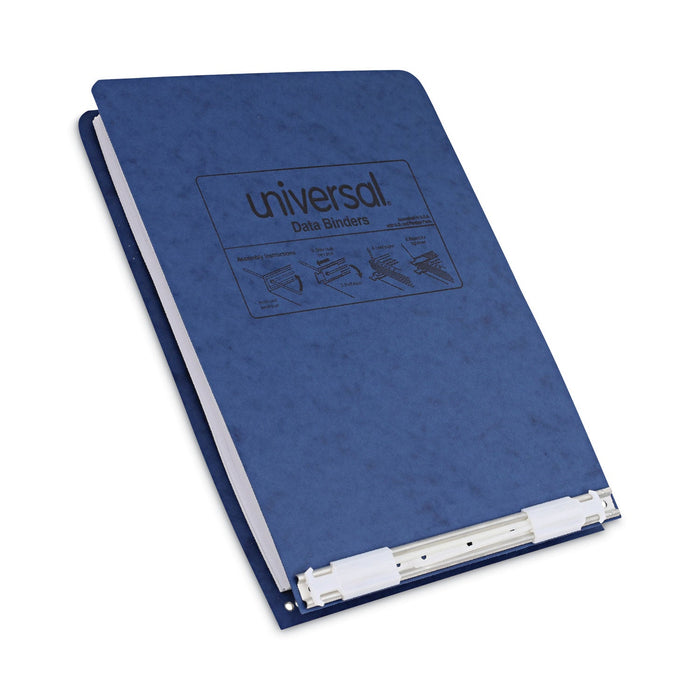 Universal Pressboard Hanging Binder, 2 Posts, 6" Capacity, 9.5 x 11, Blue