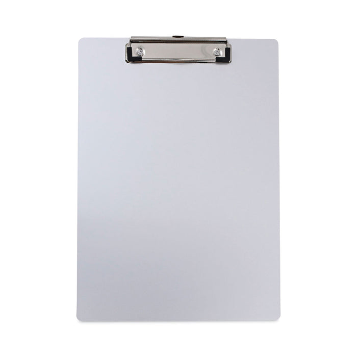 Universal Aluminum Clipboard with Low Profile Clip, 0.5" Clip Capacity, Holds 8.5 x 11 Sheets, Aluminum