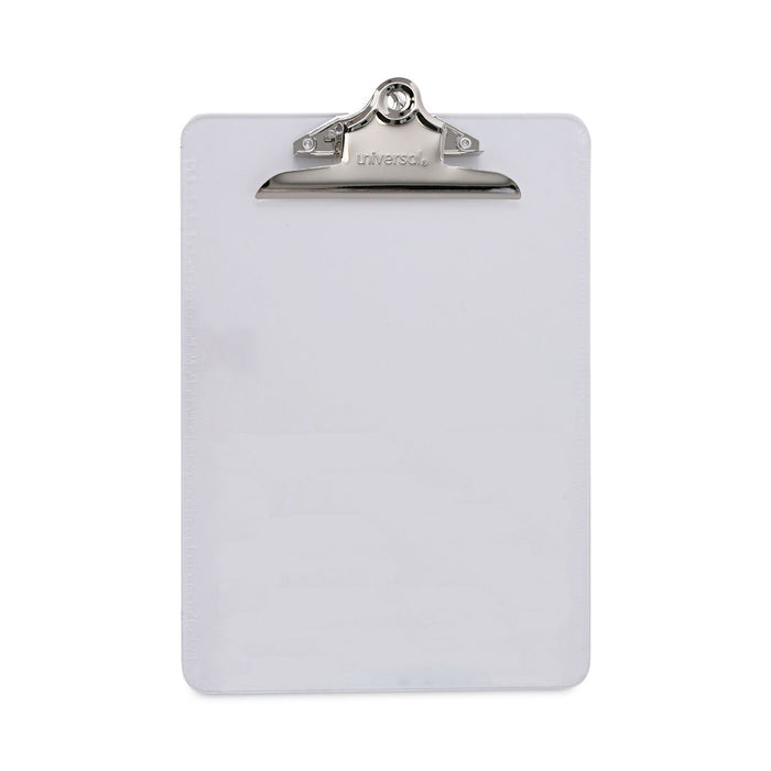 Universal Plastic Clipboard with High Capacity Clip, 1.25" Clip Capacity, Holds 8.5 x 11 Sheets, Clear