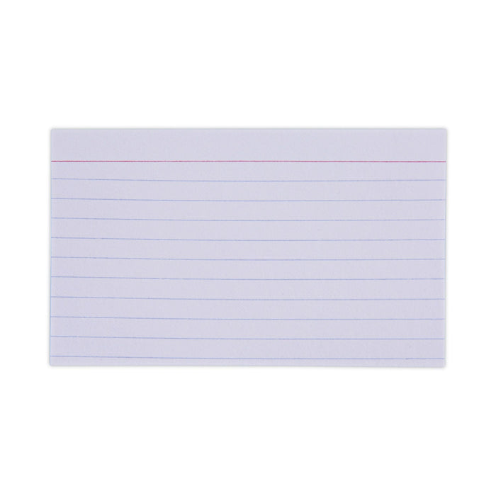 Universal Ruled Index Cards, 3 x 5, White, 100/Pack