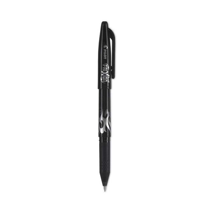 Pilot FriXion Ball Erasable Gel Pen, Stick, Fine 0.7 mm, Black Ink, Black Barrel