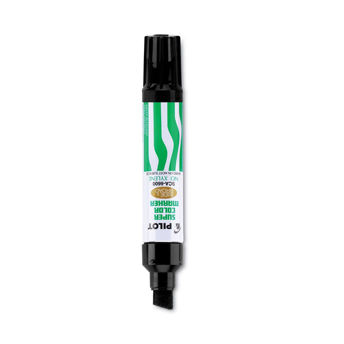 Pilot Jumbo Refillable Permanent Marker, Broad Chisel Tip, Black