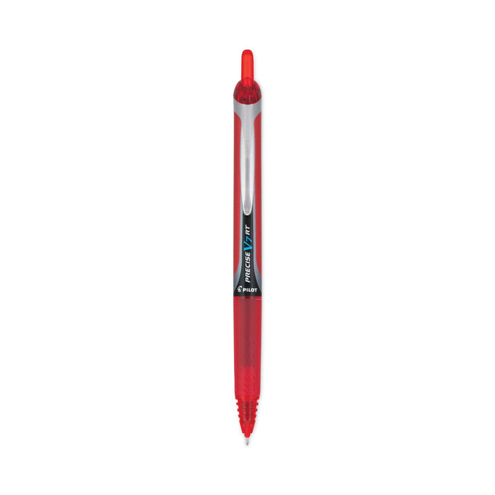 Pilot Precise V7RT Roller Ball Pen, Retractable, Fine 0.7 mm, Red Ink, Red Barrel