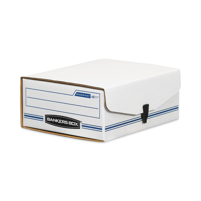 Bankers Box LIBERTY BINDER-PAK, Letter Files, 9.13" x 11.38" x 4.38", White/Blue