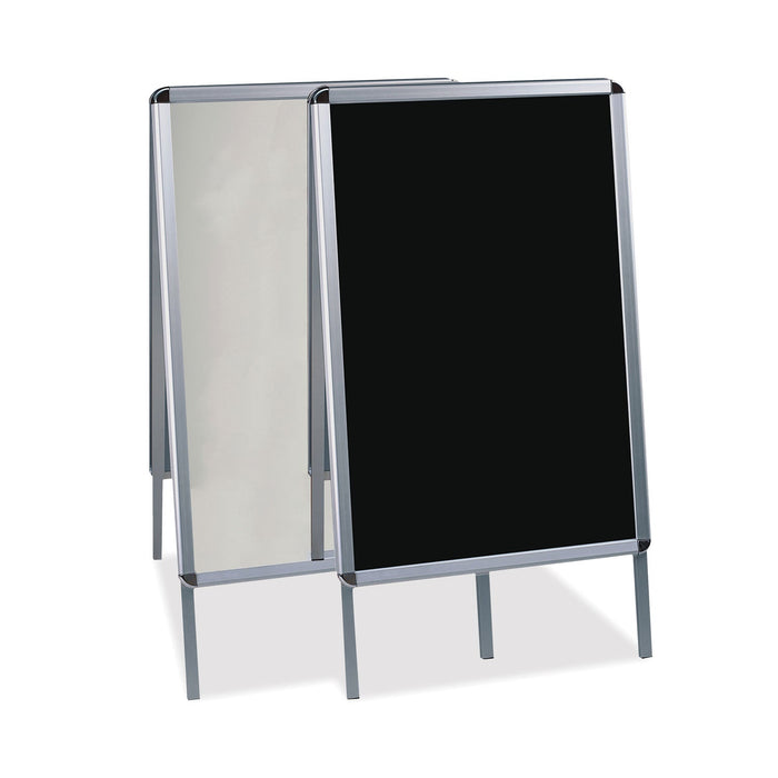 MasterVision Wet Erase Board, 27x34, Black, Aluminum Frame
