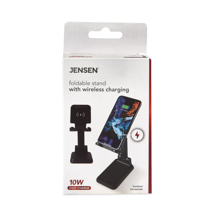 JENSEN Foldable Stand with Wireless Charging, Black