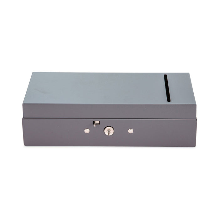 CONTROLTEK Steel Bond Box, 1 Compartment, 10.4 x 5.4 x 3.1, Gray