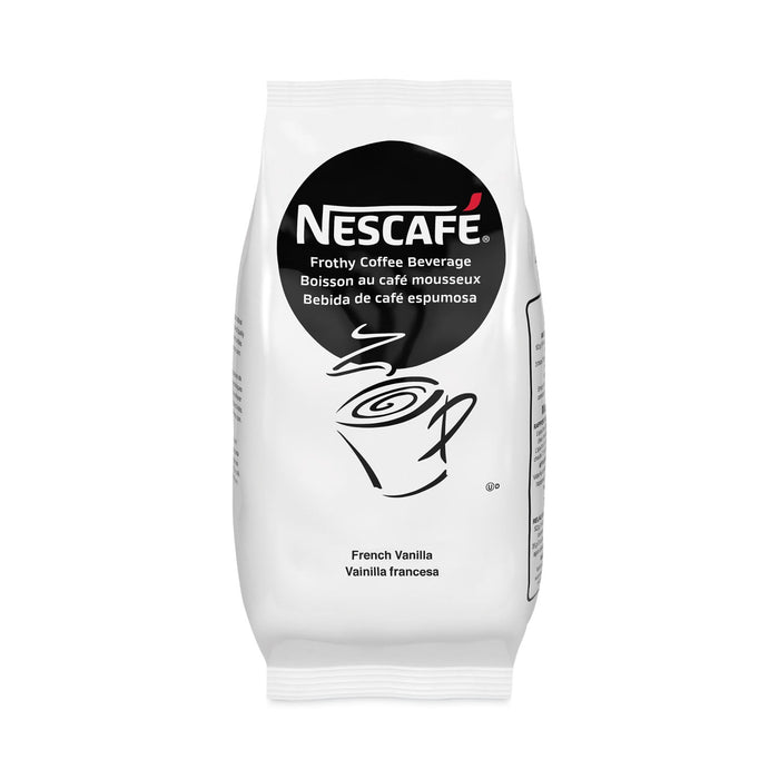 Nescafé Frothy Coffee Beverage, French Vanilla, 2 lb Bag, 6/Carton