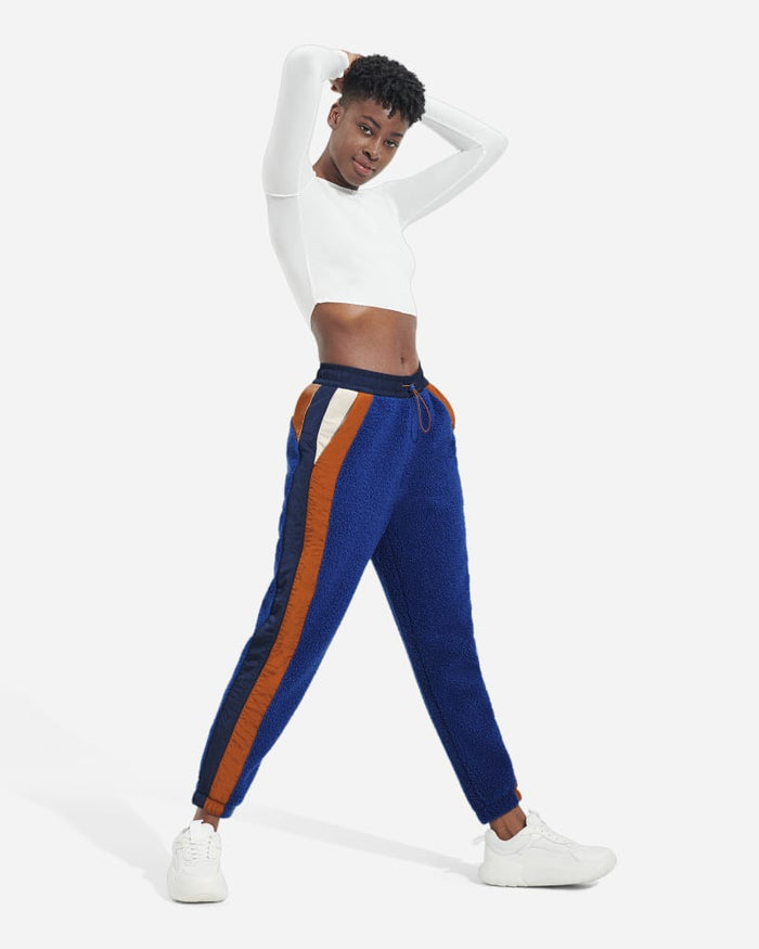 UGG Womens Kieren UGGfluff / Nylon Pant Fleece/Nylon Pants in Night Sky/Hardwood, Size by Vanessa Jane