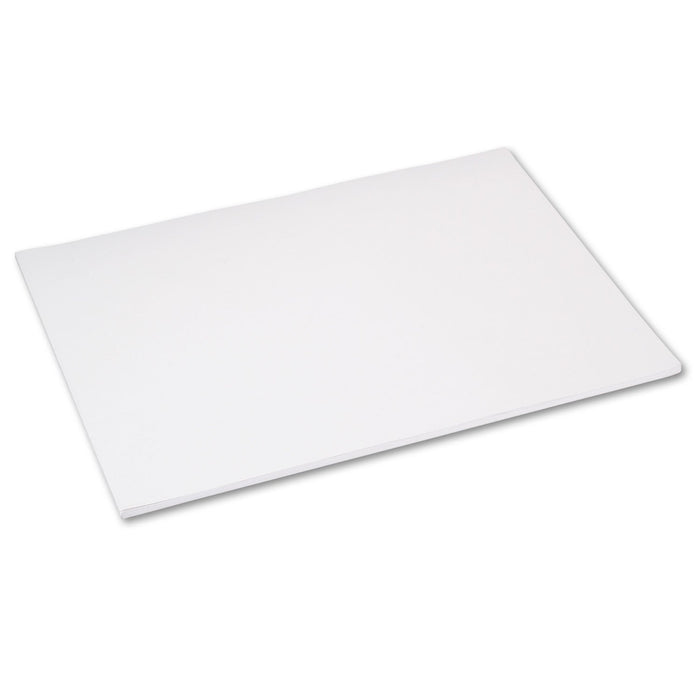 Pacon Tru-Ray Construction Paper, 76 lb Text Weight, 18 x 24, White, 50/Pack