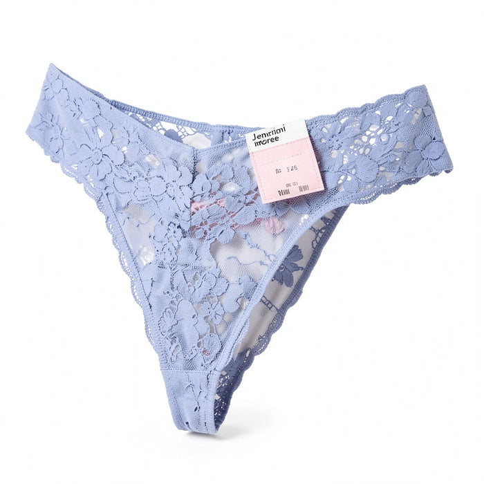 Jenni by Jennifer Moore Womens Lace Thong Panty One Size by Vanessa Jane
