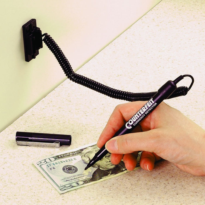MMF Industries Counterfeit Detector Pen and Holder, 5.5 Inches, Black by Vanessa Jane