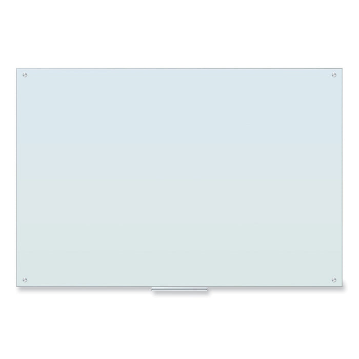 U Brands Glass Dry Erase Board, 70 x 47, White Surface