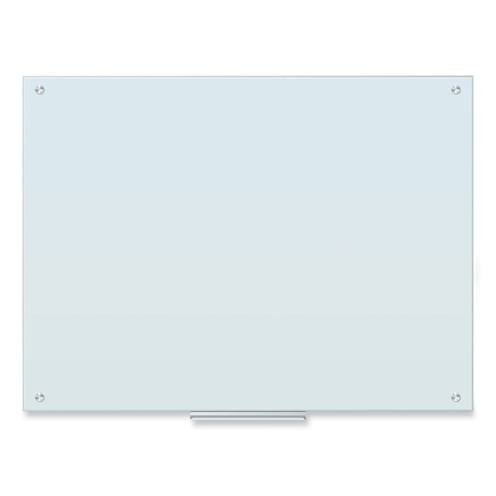 U Brands Glass Dry Erase Board, 47 x 35, White Surface