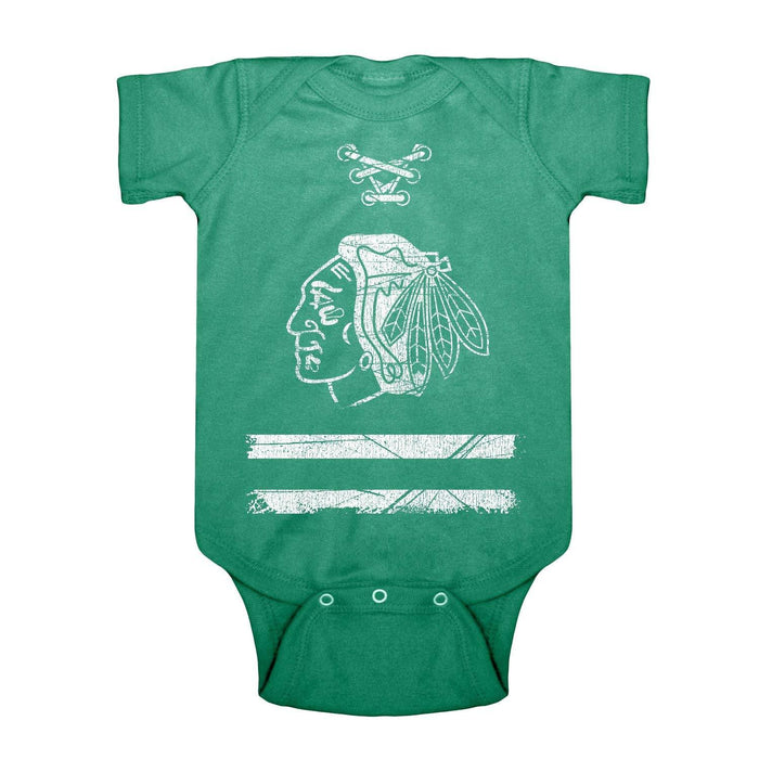 Old Time Hockey NHL Chicago Blackhawks Beeler Infant Creeper, 24 Months by Vanessa Jane