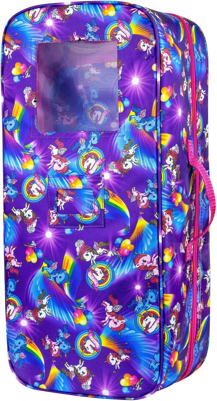 Ecore Fun Doll Travel Carrier Unicorn Doll Storage Suitcase Great Fit for 18 Inc by Vanessa Jane